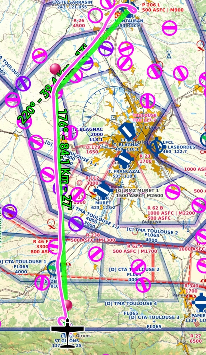 Navigation préparée vers Saint-Girons